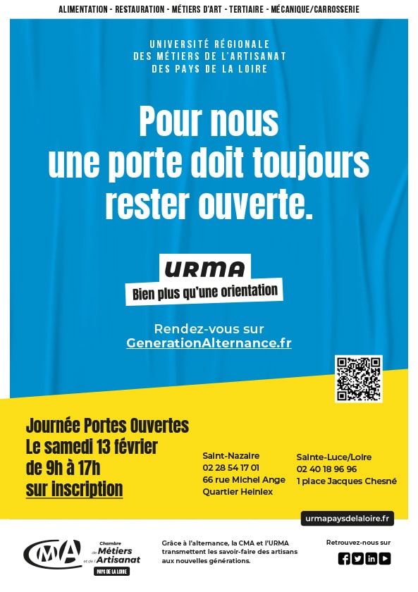 Affiche JPO 2021 URMA LoireAtlantique