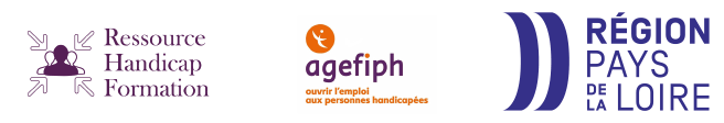 Logos - Ressource Handicap Formation - agefiph - Région Pays de la Loire