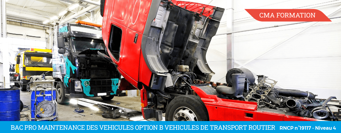 CMA FORMATION | BAC PRO Maintenance des véhicules Option B véhicules de Transport Routier